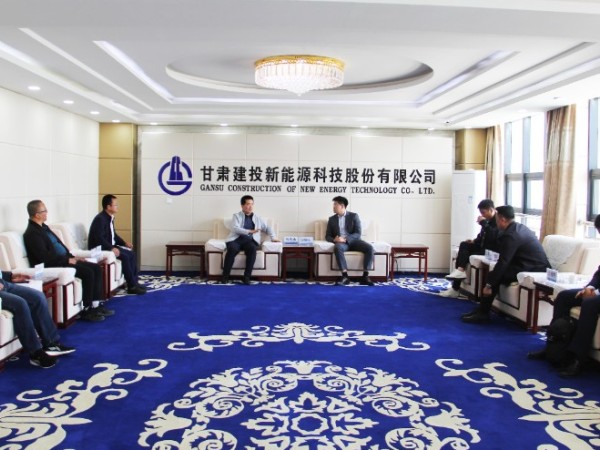 大連融科儲(chǔ)能技術(shù)發(fā)展有限公司、 山西雙凱新能源公司領(lǐng)導(dǎo)一行赴 甘肅建投新能源公司進(jìn)行業(yè)務(wù)洽談